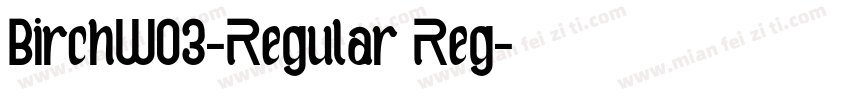 BirchW03-Regular Reg字体转换